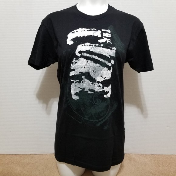 The Cure shirt Small smeared swirl logo graphic goth band merch Robert Smith - Picture 1 of 8